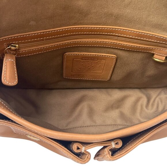 COACH Legacy Field Tan Handbag Leather Shoulder Messenger Crossbody Bag 9128 - Picture 6 of 16
